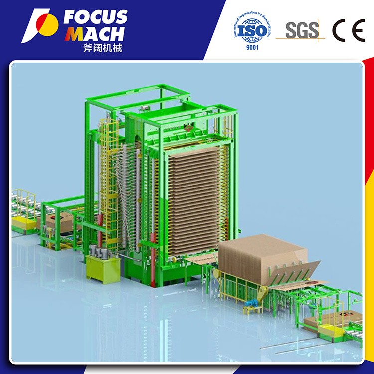 1200 tonn kryssfiner varmpressemaskin