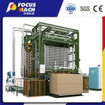 Kryssfiner varmpressemaskin