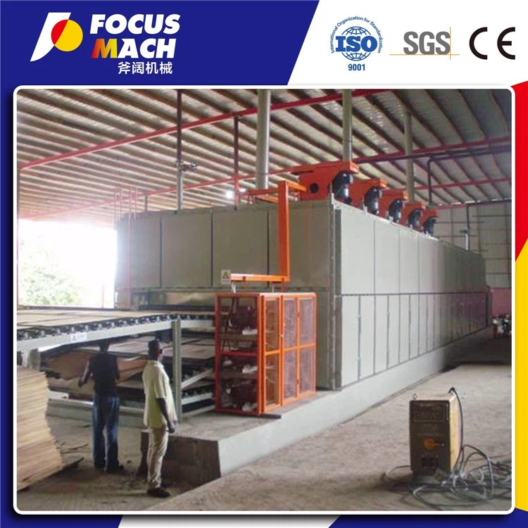 Treavfallsbrennende finértørkemaskin